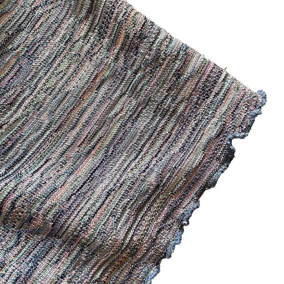 Womens Stretch Crop Top Alfred Dunner Blouse Top Size 1X Petite Blue Pink u - Picture 6 of 7